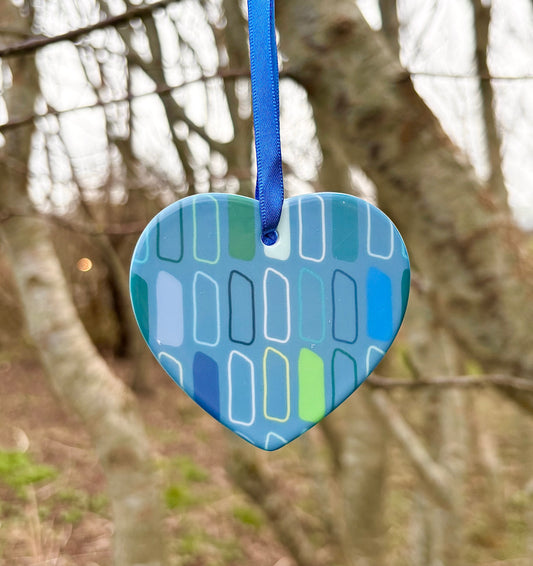 Ceramic Standing Stones Hanging Heart