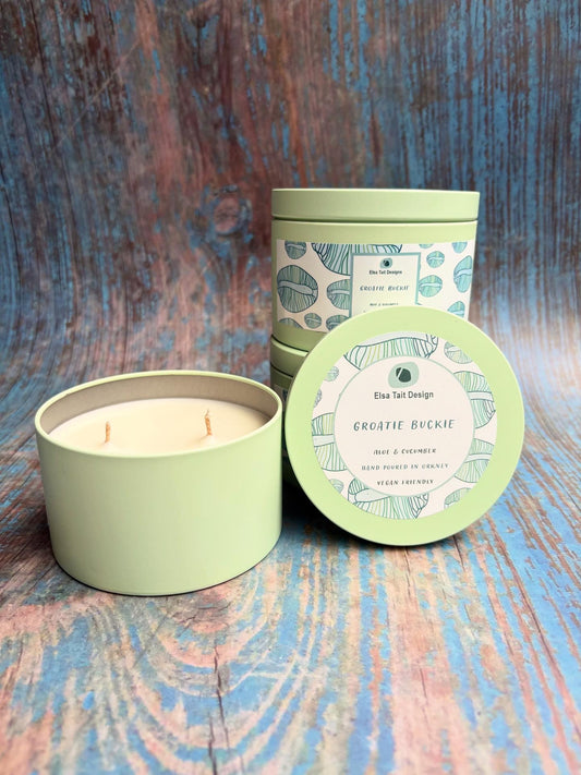 Groatie Buckie Tin Candle