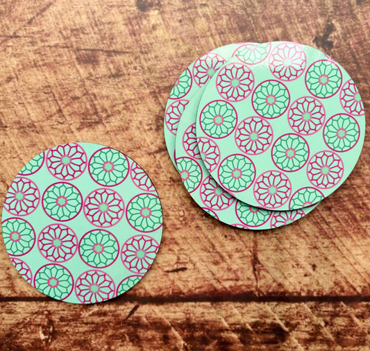 Rose Window Round Coaster