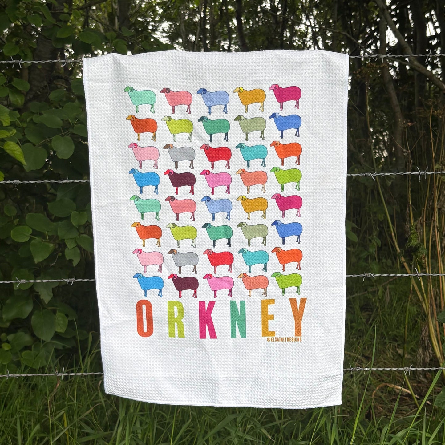 Sheep Weaved Tea Towel
