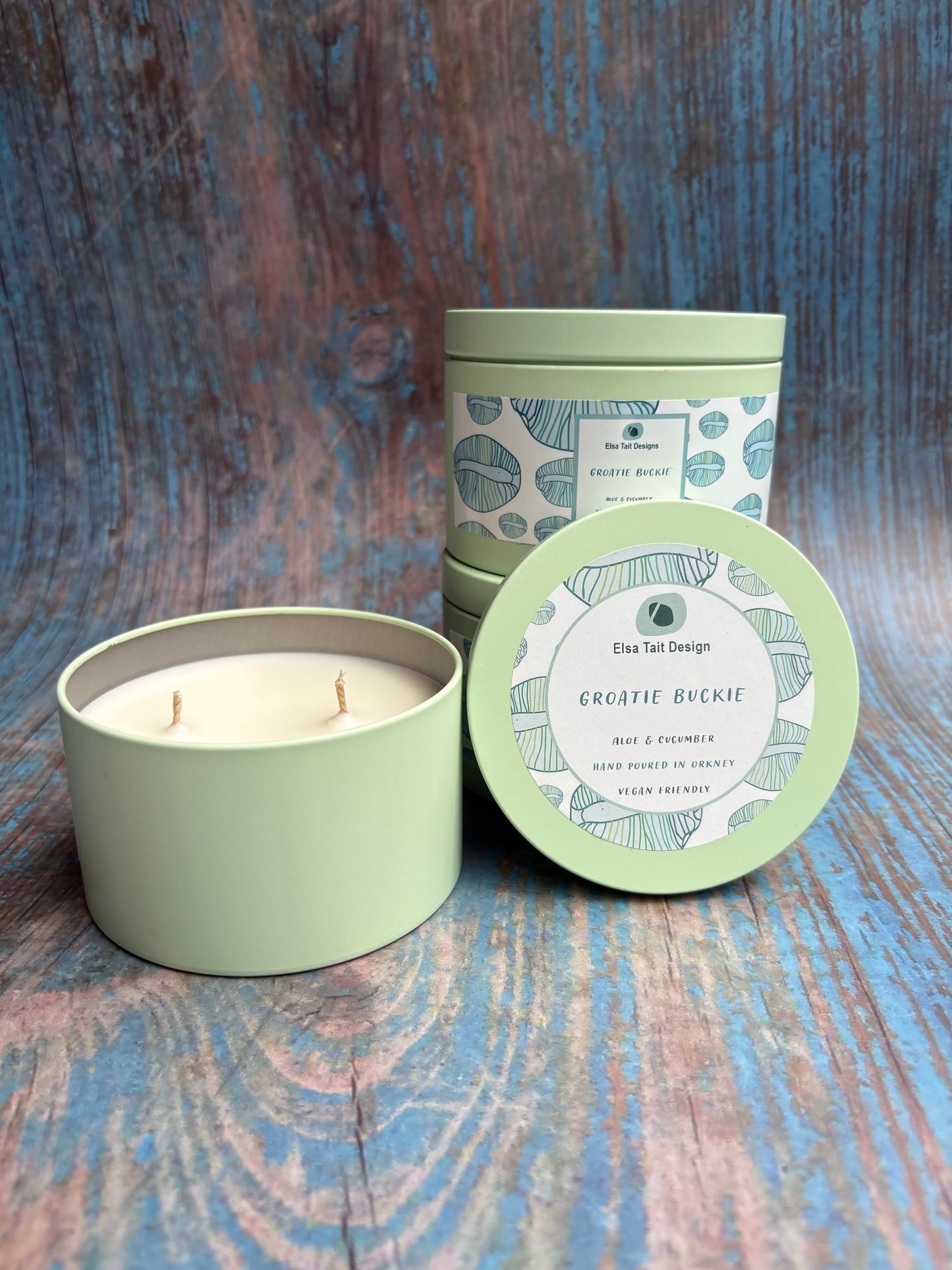 Groatie Buckie Tin Candle