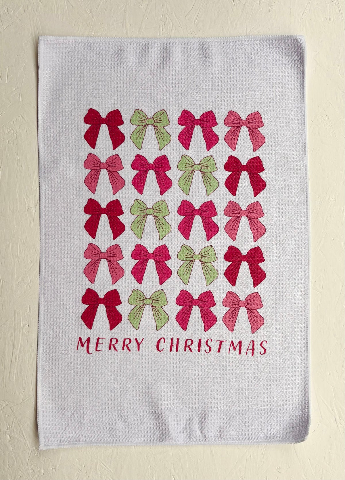 Bow Tie Waffle Tea Towel