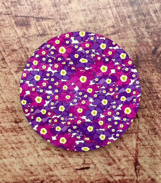 Primula Scotica Round Coaster