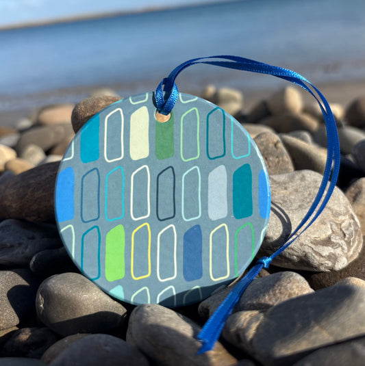 Ceramic Standing Stones Hanging Ornament