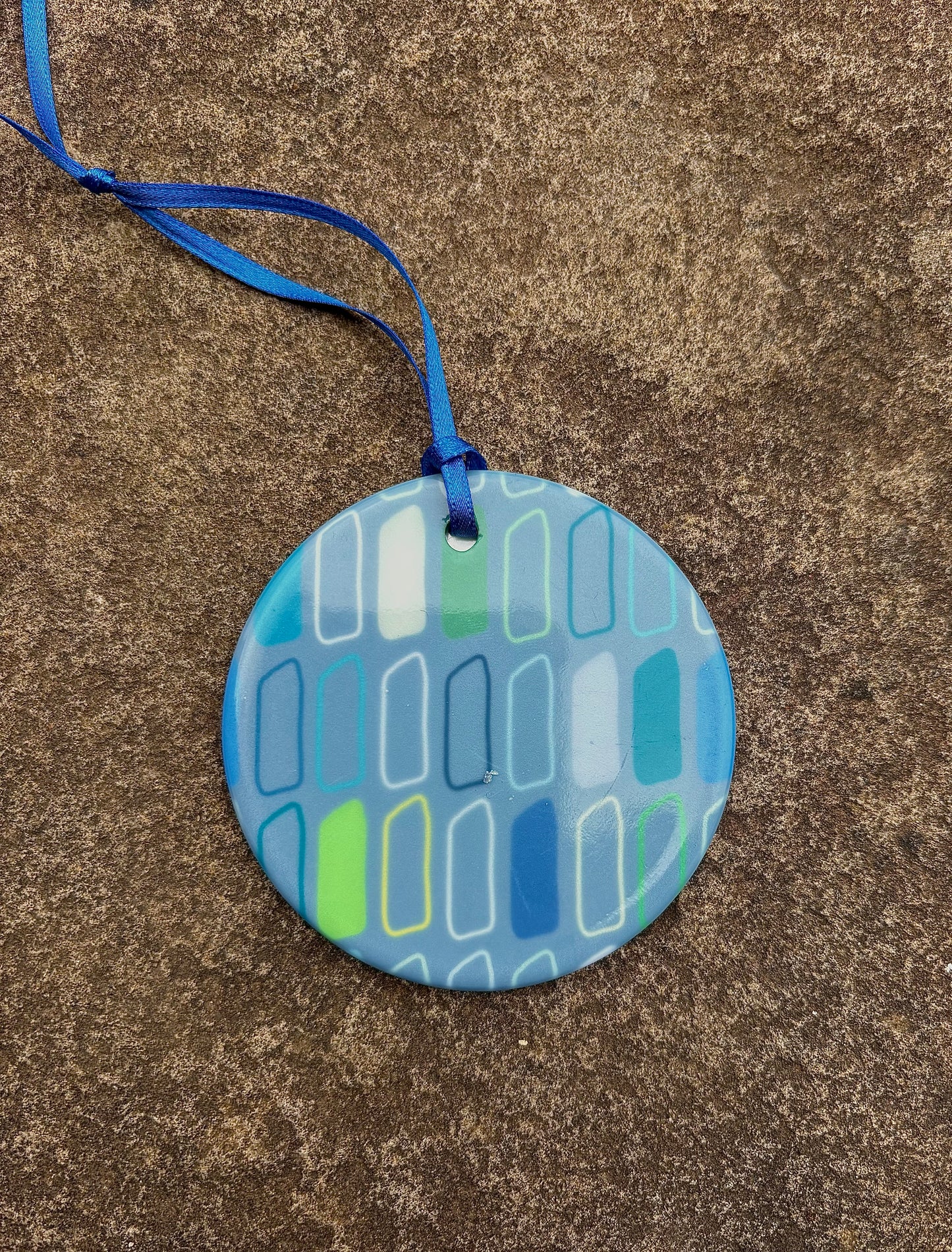Ceramic Standing Stones Hanging Ornament