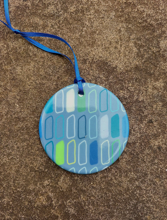 Ceramic Standing Stones Hanging Ornament