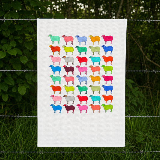 Sheep Weaved Tea Towel