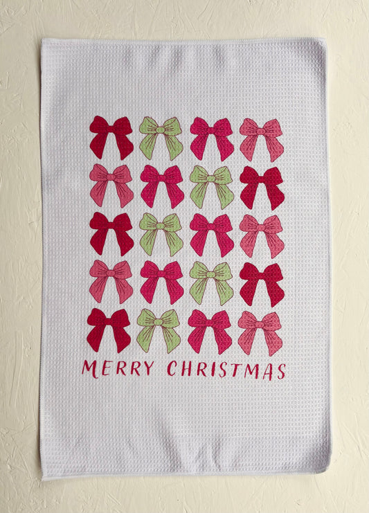 Bow Tie Waffle Tea Towel