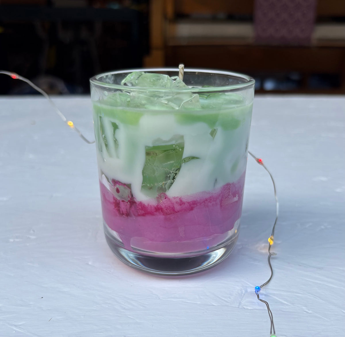 Festive Cranberry Matcha Candle